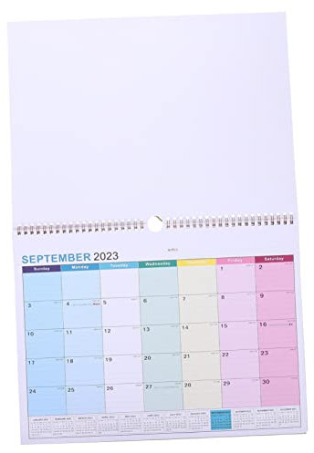 KALLORY Buchkalender Eleganter Jahresplaner 2023 Mit Kreativem Design Englischer Wandkalender Für Home Office Und Zuhause Ideal Zur Terminplanung Und Organisation Homeoffice