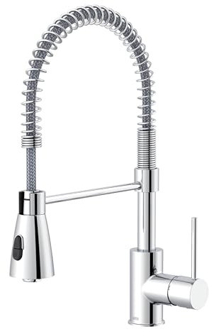 Lenz Küchenarmatur KALANI² in Chrom – flexible Geschirrbrause mit 2 Strahlarten – komfortable EasyFix Befestigung von oben – hochwertige Verarbeitung – 46070302