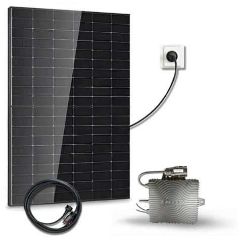 Kit Solaire 500Wc DMEGC – 1 Panneau Photovoltaïque Bifacial Bi-verre – Micro-onduleur Sossen 500W Wi-Fi – Plug & Play