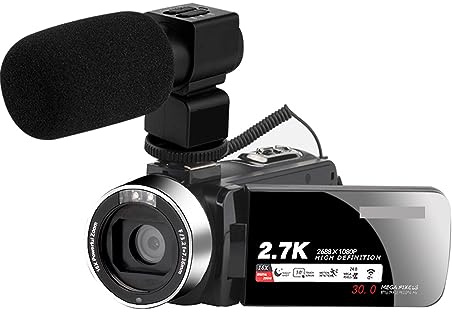 CCZRD Digitalkamera for Videoaufnahmen, WiFi, Outdoor-Nachtsicht, IR-Vlog-Camcorder, Drehbarer Touchscreen, Selfie-Recorder, Fotografisch Wunderbare Momente Ganz Einfach Festhalten(32G SD Card,Set 3)
