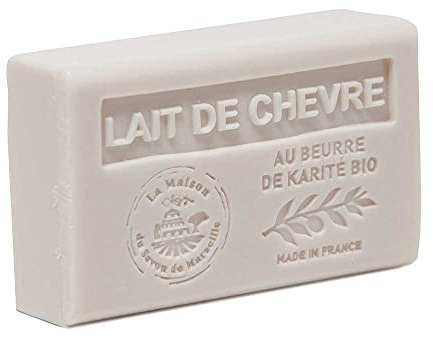 Provenzalische Seife Ziegenmilch (Lait de Chevre) mit Bio-Sheabutter (125 Gramm)