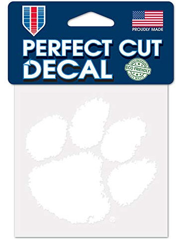 Wincraft Snack-Schale NCAA Clemson University Tigers Logo 10,2 x 10,2 cm Zoll Outdoor weiß Aufkleber
