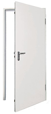 Hörmann Sicherheitstür KSI 40-1 BRM 875 x 2125 mm DIN Rechts, weiß, Klassisch, Metall und Holzwerkstoff, Sicherheitstür, Tür