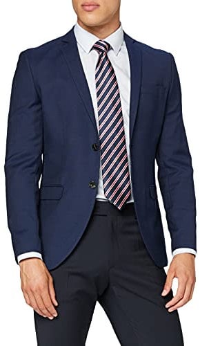 Jack & Jones JPRSOLARIS Blazer Noos, Bleu Marine, 46 Homme