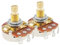 Musiclily Pro Messinggewinde Full Metrische Größe Split Shaft Control Poti B25K Linear Taper Potentiometers für Gitarre (2er Set)