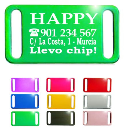 Ibera gifts - Hundemarke mit Gravur und personalisierte Hundemarke zur direkten Befestigung am Halsband für mittelgroße bis große Hunde und Katzen