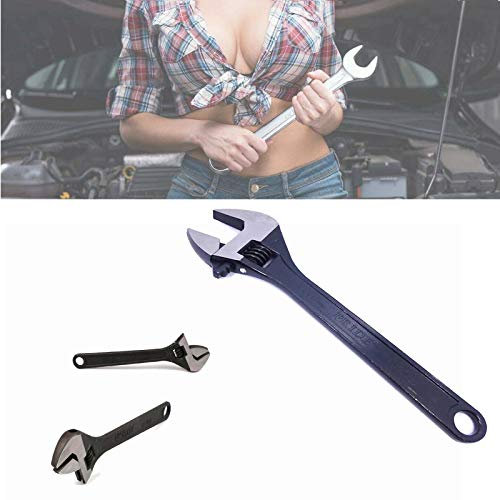 18 inch/450mm Monkey Wrench Adjustable Spanner 52MM Large Opening Nut Repair Tool