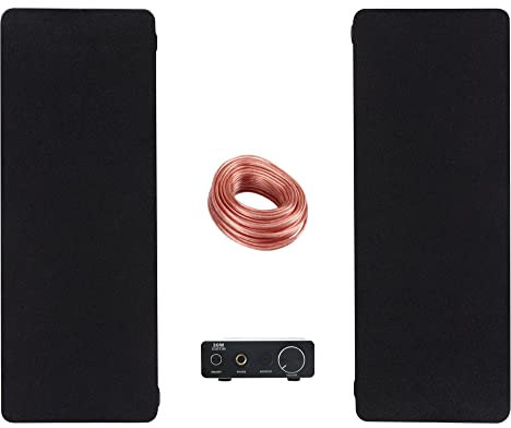 McGrey CS-440 BK/MAMP-215 HiFi Set - Kompakt HiFi System mit Stereo Verstärker und Satelliten Lautsprechern - Mini Stereoanlage für eine Vielzahl an Anwendungen - Schwarz