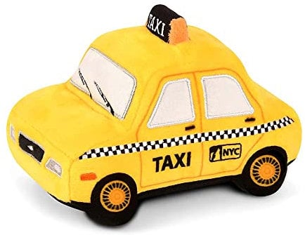 P.L.A.Y. PET LIFESTYLE AND YOU - Plüsch Spielzeug Hund - Canine Commute Collection - New York Taxi Yellow Cab, 100 g