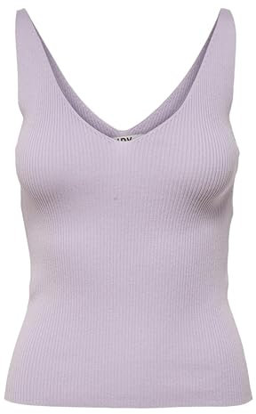 JDY Damen JDYNANNA S/L KNT NOOS Top, Pastel Lilac, M