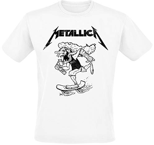 Metallica Hetfield Skates Männer T-Shirt weiß Band-Merch, Bands