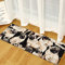 &ET Teppich Läufer,Abstrakter Bereich Teppichläufer Mops Anti-Shedding Fleckenabweisender Rutschfester Bodenteppich Für Küche Home Dekorativ,40X120Cm (16X47 Zoll)