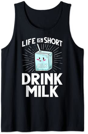 Milch Getränk Karton Hafermilch Shake Pulver Laktose Tank Top