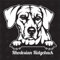 speedwerk-motorwear Rhodesian Ridgeback Version 1 - Sticker, Aufkleber, Hundeaufkleber, Autoaufkleber, Hund, Auto, Hunderassen, Mischling, Mix, Tiere, Haustier (AUCH MIT Wunschname MÖGLICH)
