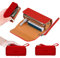 【Phantasy】Custodia in Pelle NAPPA di Alta Qualità per IQOS 3 / IQOS 3 Duo / IQOS2.4 / IQOS2.4 Plus, Astuccio in Tela e Pelle PU,Organizer Iqos, Cover/Borsello Sigaretta per IQOS (Rosso)
