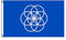 Stormflag Planet Erde Flagge 3x5ft Blauer Planet Fahne 90cmx150cm Polyester 90g mit Ösen mit Doppelnadel genäht.