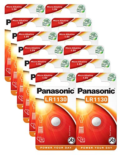 Panasonic LR1130 (LR54, AG10) Batteria alcalina 1,5 V confezione da 12 pz