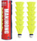 MANJHONG Federbälle Nylon Badminton Bälle für Anfänger, Freizeit, Training, Indoor und Outdoor Spiele, (Kork) 12er Gelb