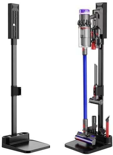 MOOPHY Vacuum Stand Holder Compatible for Dyson V15 V12 V11 V10 V8 V7, Stable Storage Standing Dock Station Compatible for Dyson Handheld Cordless Vacuum Cleaner & Accessories & Attachment