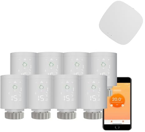 Qiumi WiFi Zigbee3.0 TRV Válvula de termostato Controlador de radiador termostático Calentador Google-Home Alexa Control Remoto de Voz y aplicación