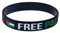 Starnearby Bracelet Palestine Libre Silicone Bracelet Drapeau Palestine Favorise la Sensibilisation à la Paix pour Protestation