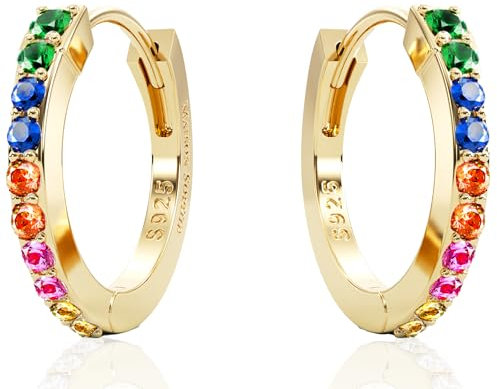 Maison Sophie ® Ohrringe Silber 925 Creolen Roségold | Wasserfester Schmuck Damen | Mehrfach vergoldet mit 18k für lange Haltbarkeit | Recyceltes Silber | Edles Geschenk