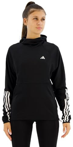 ADIDAS OWN The RUN 3 STRIPES Hoodie Damen schwarz Gr. S