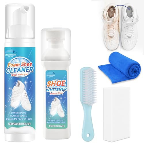 Shoe Cleaning kit，Sneaker Cleaner For All Type Shoe, White, 10 fl oz