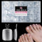 UNA GELLA Capsule Americaine Ongle Pieds Carrée, 216 Pièces 15 Tailles Faux Ongles Orteils Soft Gel Doux Autocollant pour Pédicure et Extensions DIY