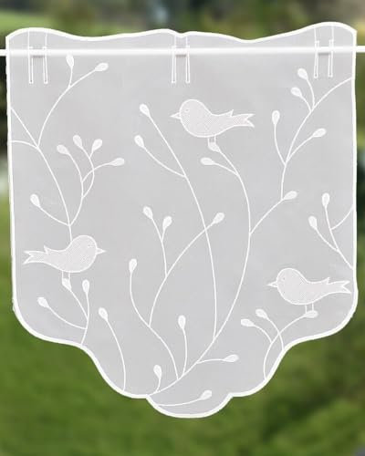 Generisch Scheibenhänger zarte Scheibengardine Vögel-ideal für kleine Fenster