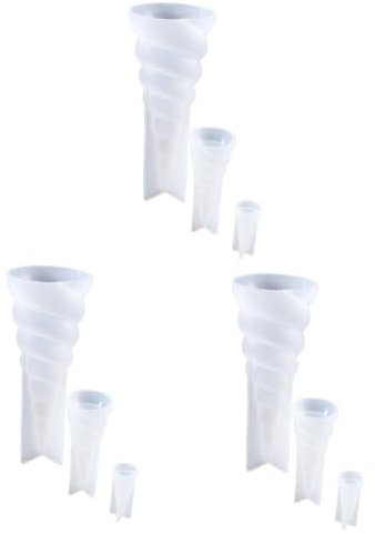 LALAFINA 9stücke Silikon Epoxidharz Einhornhorn Formen Diy Bastelset Für Mädchen Flexible Und Leicht Zu Reinigende Molds Für Kreative Ornamente Für Kunstprojekte Und