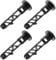 4pcs Outdoor Wheelie Bin Lid Hinge - Black Plastic Locking for 120L/240L Trash Bins, Secure Your Garbage Bin with Ease