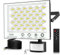 wowspeed Security Lights Outdoor Motion Sensor, 100W LED Floodlight Outdoor, IP66 Waterproof PIR Sensor Security Light, Dimmable Cold White Outdoor Light for Garden, Garage with 75cm Cable, 6500K