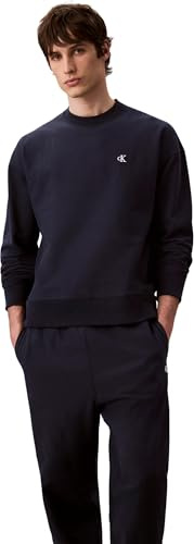 Calvin Klein Herren Jogginghose Premium Terry Monogram mit Tunnelzug