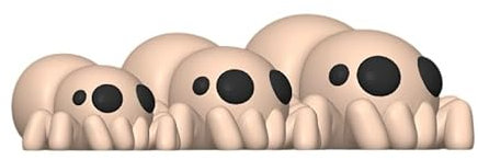 Minitiere Flexible Tiere Gelenkige kleine Tiere 3D Gedrucktes Fidget Spielzeug (Spinne, groß - ca. 7,5cm)