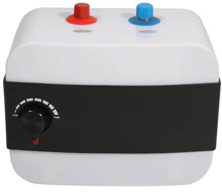 Durchlauferhitzer,Warmwasserspeicher,Boiler 6L Untertisch Temperatureinstellbar 30-65 ℃,Mit 4 Reservierte Löcher,Untertischboiler Für Bereiche Mit Begrenztem Platz Geeignet.
