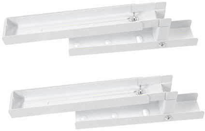 UKCOCO 2piezas Soporte Inoxidable Ajustable Unidades Rejilla Para Microondas Soporte De Pared