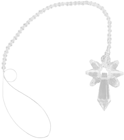 Sirxlevcy Modern Angel Chakra Car Charm Pendant for Auto Rear View Mirror Hanging Decor -Transparent