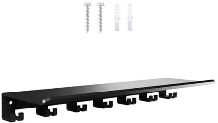 YUGSHNKFC Trainingsgerät-Wandregal mit integrierten Haken, große Kapazität, Metall, schwimmendes Regal für Fitnesszubehör, Wandmontage, Fitnessgeräte, Aufbewahrungsregal