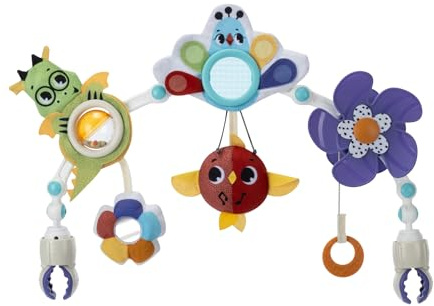 Tiny Love Musical Nature Stroll Arch, Kinderwagen Spielzeug Baby, 0+ Monate, Universell Anpassbare Clips, Spielbogen Kinderwagen, 8 Aktivitäten, Fördert die Sinne, Spielzeug Unterwegs, Born To Party