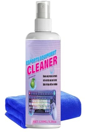 Computer Screen Cleaner | with Wipe Safe Gentle 120ml - Computer Screen Cleaner Spray | for Keyboard Mouse Headphones Monitor Phones Car