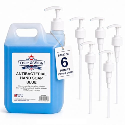 Pk. 6 Pump Dispenser for 5L Bottles | 4ml Precise (single) Dose | 38mm dia | Create a Washroom on the go with this 'single dose' pump for large bottles / jerry cans