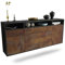 Dekati Sideboard Bellevue hängend (180x77x35cm) Korpus anthrazit matt - Front rostigen Industrie-Design - Push to Open - Leichtlaufschienen