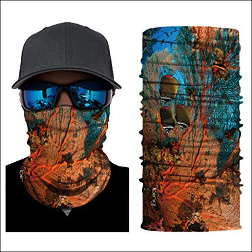 Xniral Neck Gaiter 3D Meerestier Gedruckt Nahtloser Schlauchgesichtsschal Staubdicht Sonnensicher Outdoor Radfahren Unisex Bandanas Sturmhaube(J)