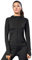 Sillictor Running Jackets Women Breathable Zip Up Ladies Hoodies with Zip Pockets Warm Long Sleeve Gym Tops for Women Yoga Workout Walking Casual Sports Jacket High Wicking Quick Dry 8003 Black S