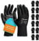 SAFEYEAR 12 Pairs Black PU Coated Safety Work Protective Gloves,lightweight and breathable for General Handling Work,Gardening,Builders,DIY,Delivery,warehouse, Mechanic Men & Women Lady(Black xl)