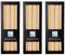 Stearin Stabkerzen, cremefarben - helles Apricot, 25 cm x 2,2 cm, 12er Set, Bio - Kerzen