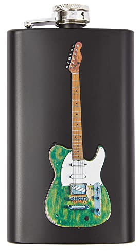 Francis Rossi Edelstahl-Hüftflasche (6 oz) mit Geschenkbox – Original Artwork