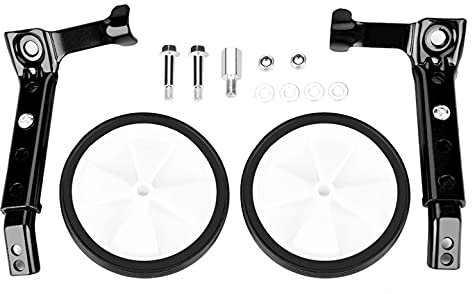 Ejoyous Kinderfahrrad Stützräder, Verstellbar Fahrrad Stützräder Kinder Hilfsräder für Kinderfahrrad für von 16 bis 22 Zoll Traglast 30 kg(Black)