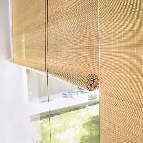 Stores À Rouleaux Romains Store Enrouleur en Bambou Rideau Venitien volets protection Pare-Vue Pare-Soleil Maison,pour fenêtres et portes,balcon,Personnalisable,Taux de Shading 55% (80 x 180 cm)